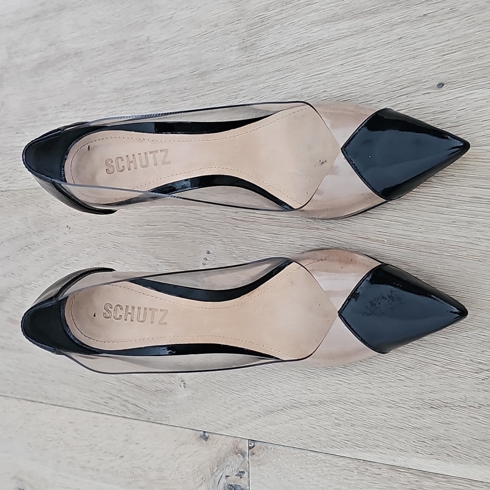 Schutz Cendi Vinyl & Patent Leather Pumps